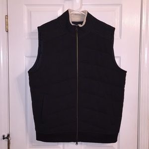 REFECTORY Men’s vest in grey w/wool collar. SZ L